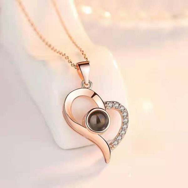 Valentine's Day Rose Gift Box With Necklace - Image 3