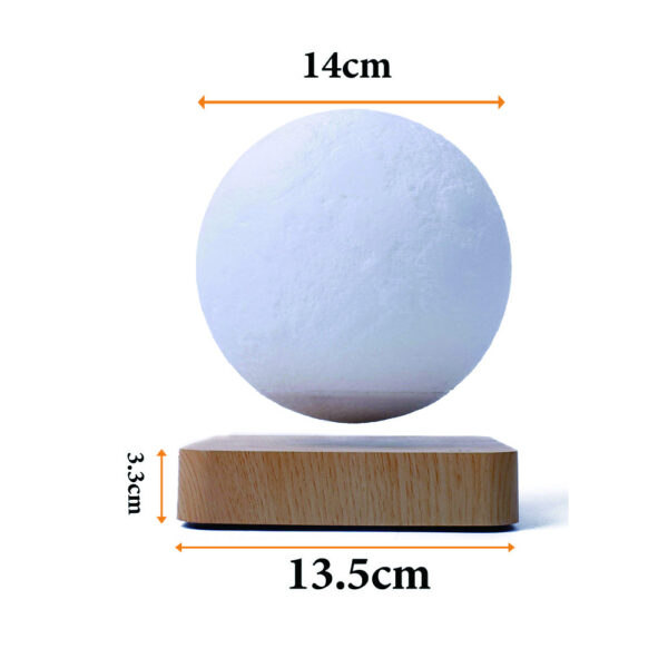 Novelty 3D Magnetic Levitation Moon Lamp Moon Floating Lamp - Image 3