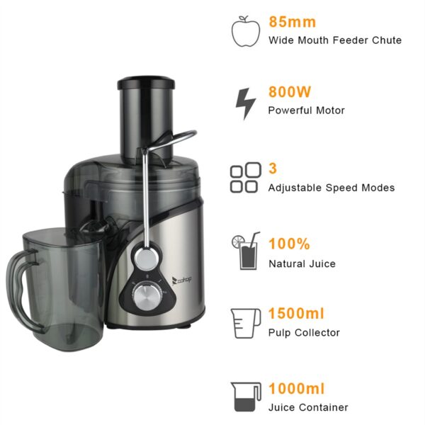 Stainless Steel 3 Gear Electric Juicer Machine - Image 2