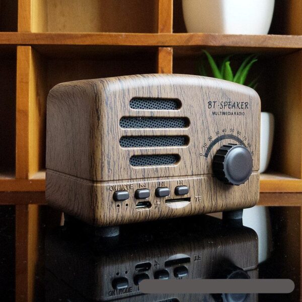 Retro Wireless Mini Speakers Stereo Bluetooth Speakers - Image 4