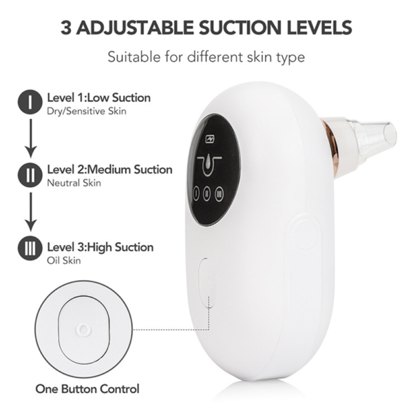 Portable  Face Deep Pore Cleaner Vacuum Blackhead Remover - Image 5
