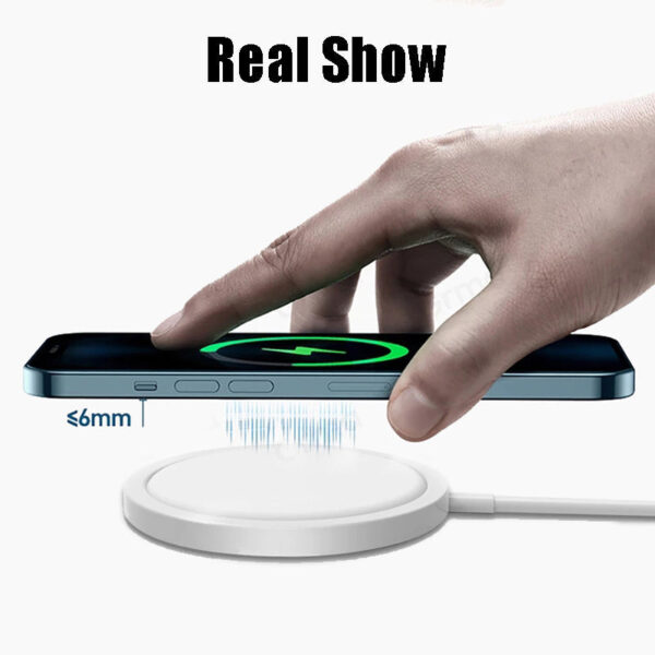 Magnetic QI Wireless Charger for Iphone12 Magsafe Huawei Samsung - Image 6