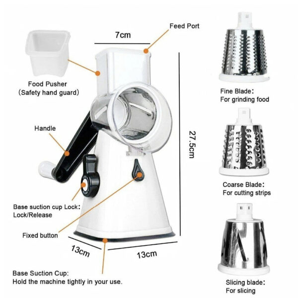 Multi-functional Stainless Steel Kitchen Slicer Grater Kit - Image 4