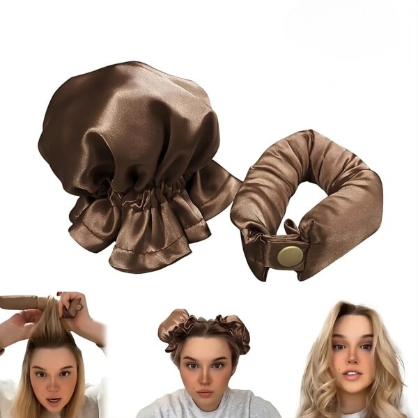 Satin Heatless Curling Buns Set - Image 12