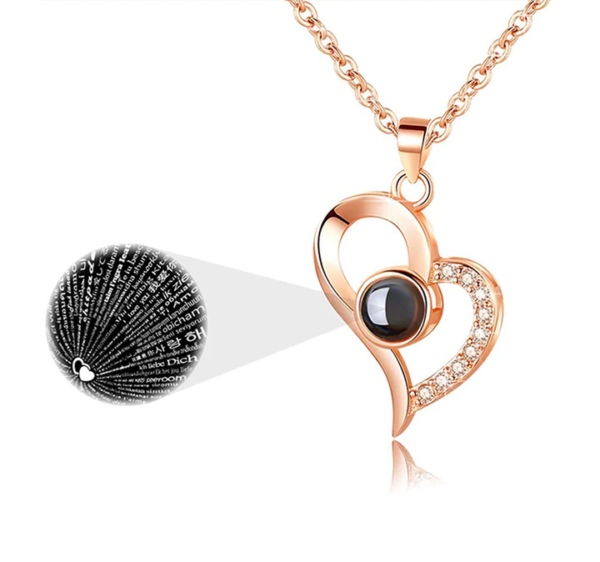 Valentine's Day Rose Gift Box With Necklace - Image 5
