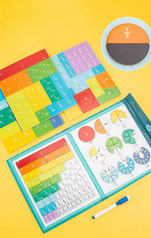 Magnetic Fraction Educational Puzzle - Image 9