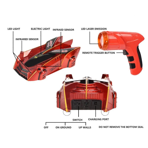 GravityRacer™ Laser Tracking RC Anti-Gravity Car - Image 7