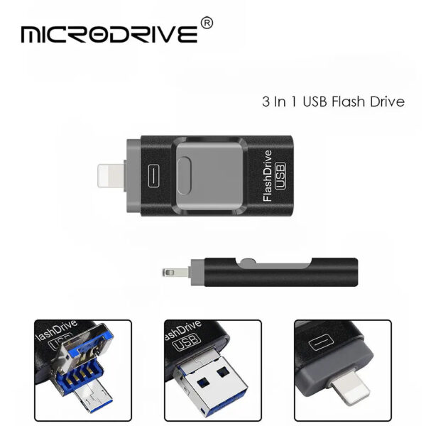 MicroDrive 3-in-1 USB Flash Drive - Image 6
