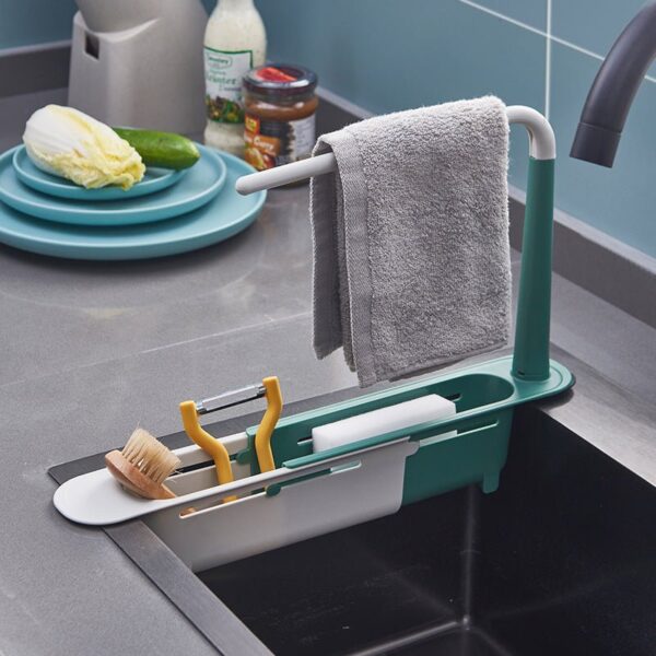 Kitchen Sink Telescopic Drain Rack