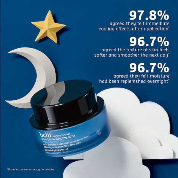 belif Aqua Bomb Sleeping Mask 2.53 oz/ 75 mL - Image 3