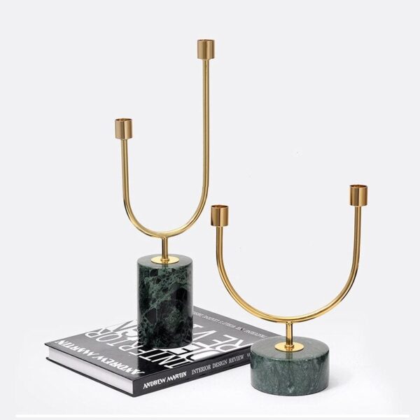 Luxe Marble Candle Holder - Image 2
