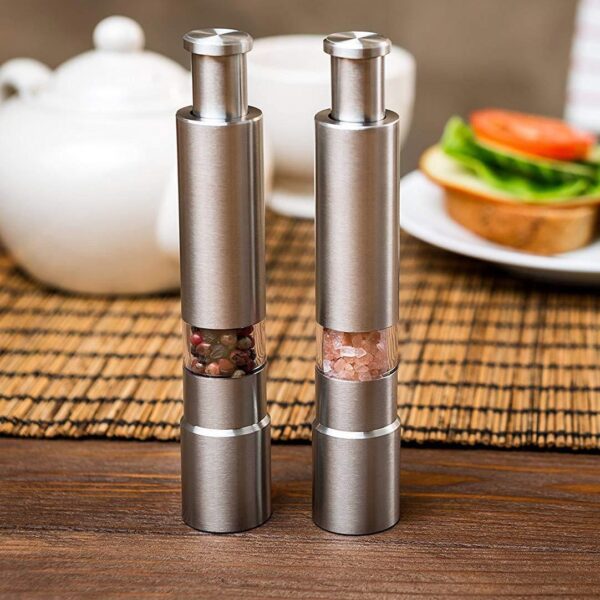 Premium Stainless Steel Salt and Pepper Spice Grinder - Image 4