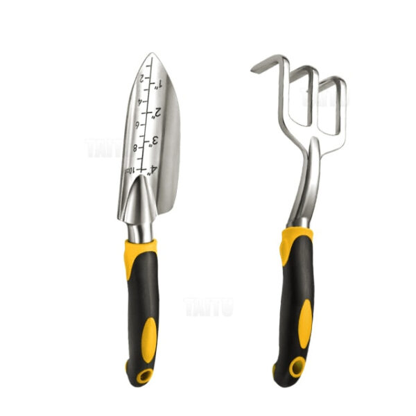 TAITU Garden Tool Hand Trowel Bonsai Shovel Rake,Cultivator,Weeder Tools With Ergonomic Handle,Garden Lawn Farmland Transplant - Image 8
