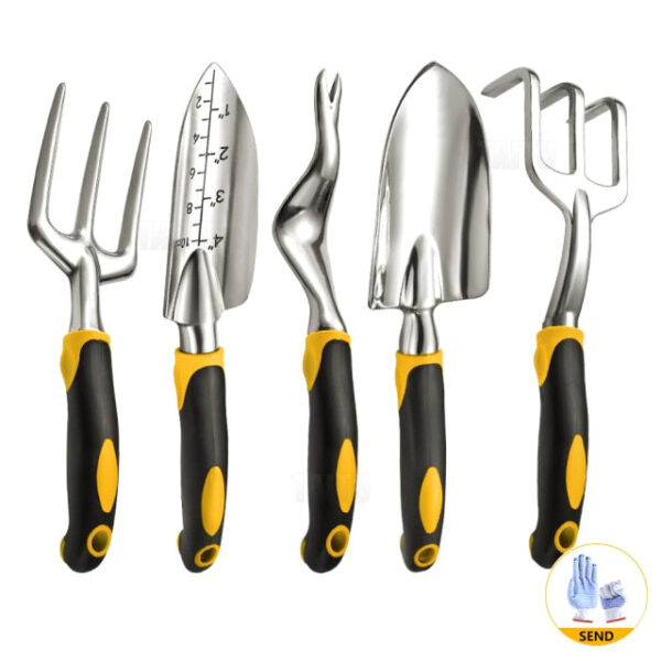TAITU Garden Tool Hand Trowel Bonsai Shovel Rake,Cultivator,Weeder Tools With Ergonomic Handle,Garden Lawn Farmland Transplant - Image 6