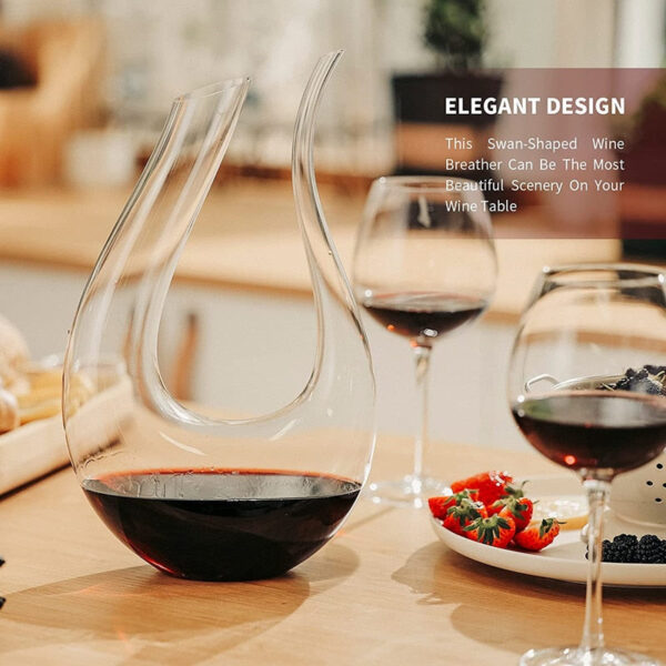 Clear Swan Wine Decanter (1.5L) - Image 6