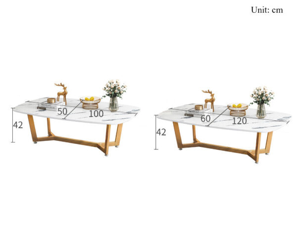 Black Marble Coffee Table Stand Bracket Set Nordic Low Hallway Center Table Laptop Modern Simple Mesas Bajas Side Table ZZ50CJ - Image 2