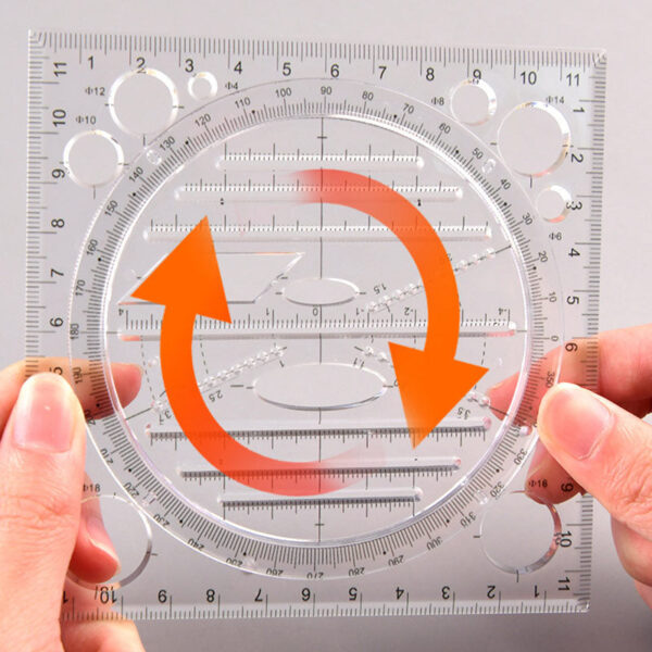 Multifunction Rotatable Geometry Ruler - Image 3
