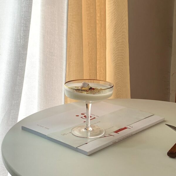 Champagne Ripple Glass Gold - Image 3
