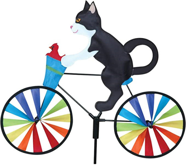 Cat Dog on Bicycle Wind Spinner - Image 3