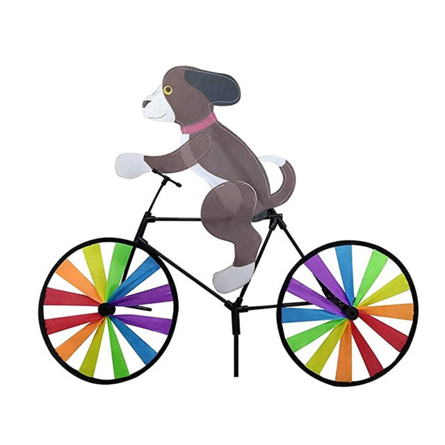 Cat Dog on Bicycle Wind Spinner - Image 4