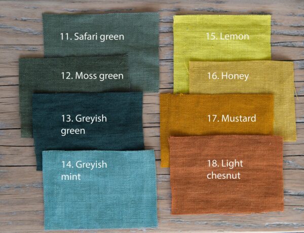Linen Duvet Cover with Zipper in Grey - Image 9