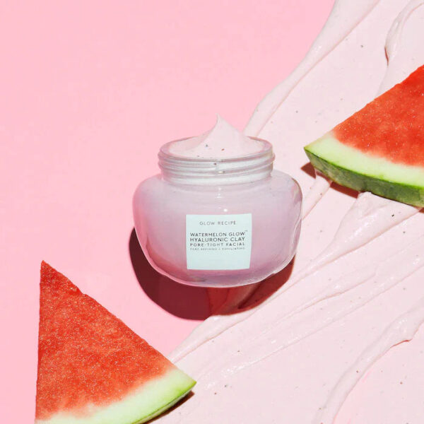 Watermelon Glow Hyaluronic Clay Pore-Tight Facial Mask - Image 5