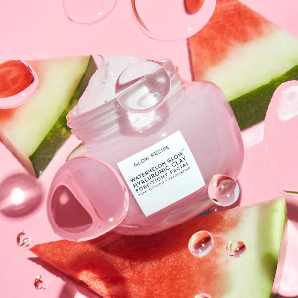 Watermelon Glow Hyaluronic Clay Pore-Tight Facial Mask - Image 3