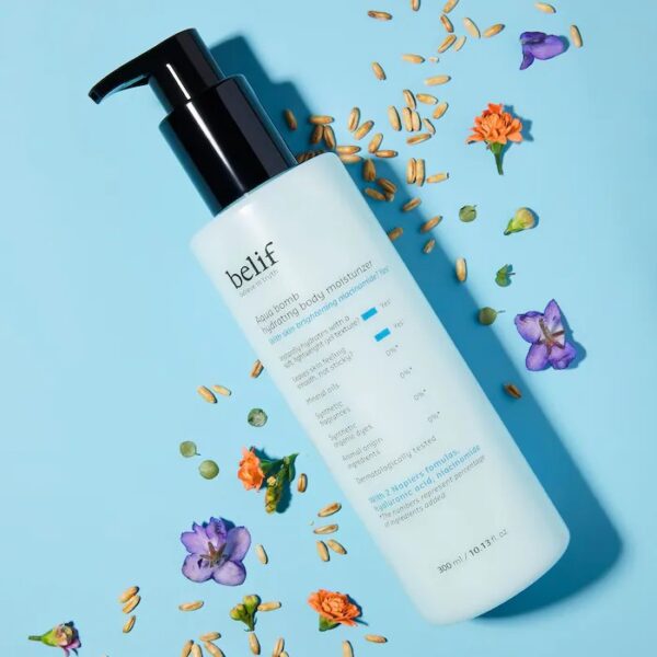 belif Aqua Bomb Hydrating Body Moisturizer with Niacinamide and Hyaluronic Acid 10.13 oz/ 300 mL - Image 8