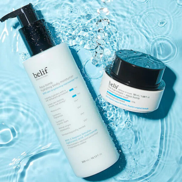 belif Aqua Bomb Hydrating Body Moisturizer with Niacinamide and Hyaluronic Acid 10.13 oz/ 300 mL - Image 6