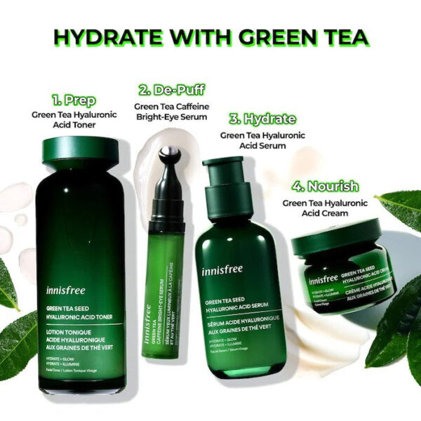 innisfree Green Tea Hyaluronic Acid Hydrating Toner - Image 7