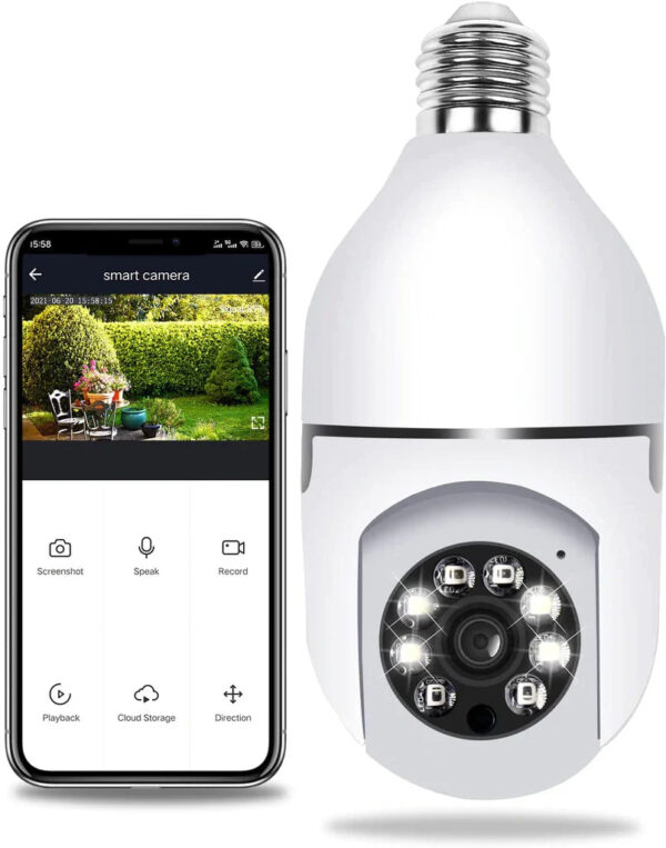 360 Wifi Light Bulb Auto Tracking Camera - Image 2