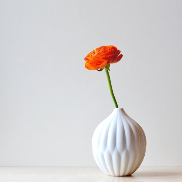 Petite Textured Porcelain Vase - Image 2