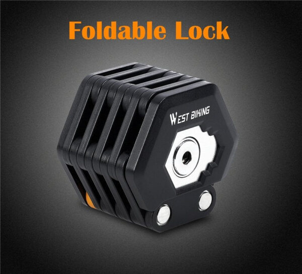 West Biking Foldable Bike Lock - Image 7