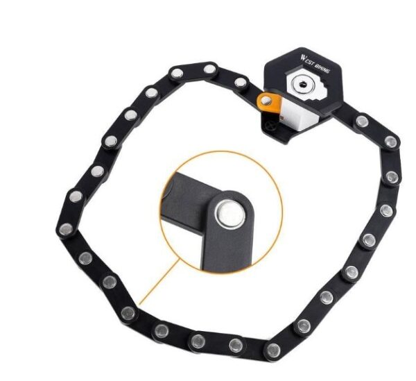West Biking Foldable Bike Lock - Image 5