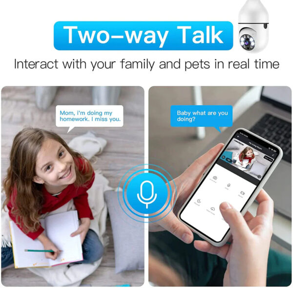 360 Wifi Light Bulb Auto Tracking Camera - Image 6